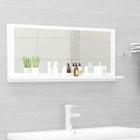 NNEVL Bathroom Mirror White 90cm Chipboard