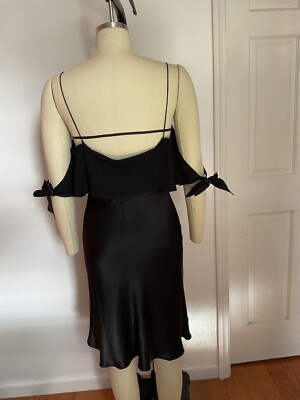 John Galliano S/S 1994 Black Bias Cut Mini Dress | eBay
