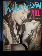 INTERVIEW Magazine AXL ROSE Annie Lennox BEATRICE DALLE Stephanie Seymour _ 1992