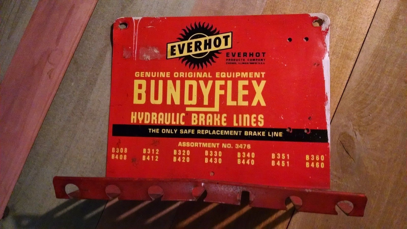 Vintage Everhot Brake Lines Gas Station Shop Auto Parts Sign Store ...