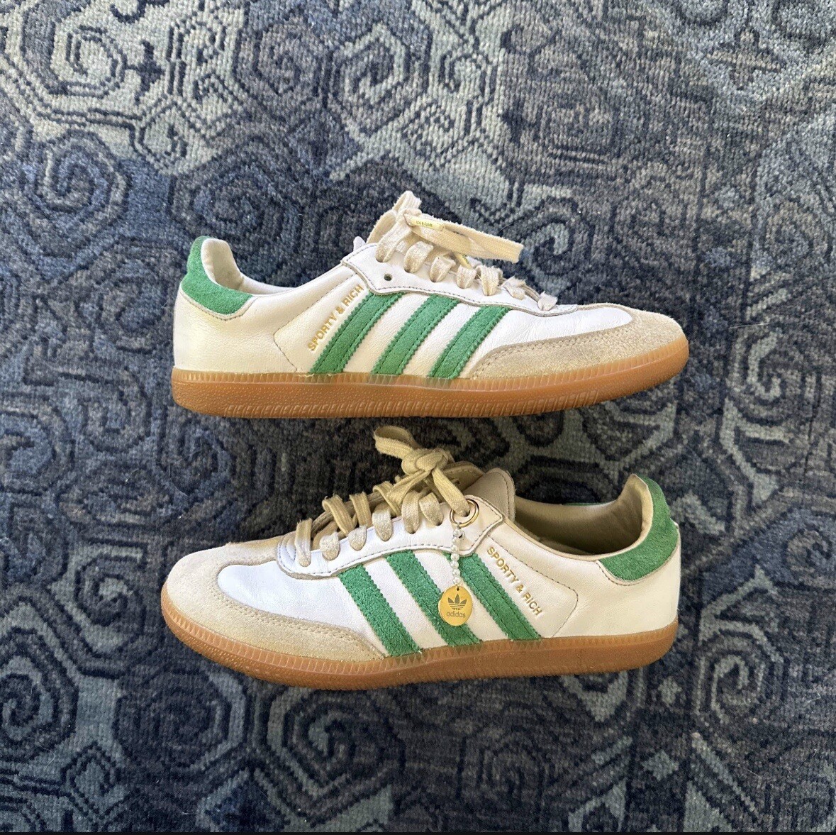 Sporty & Rich x Samba OG White Green
