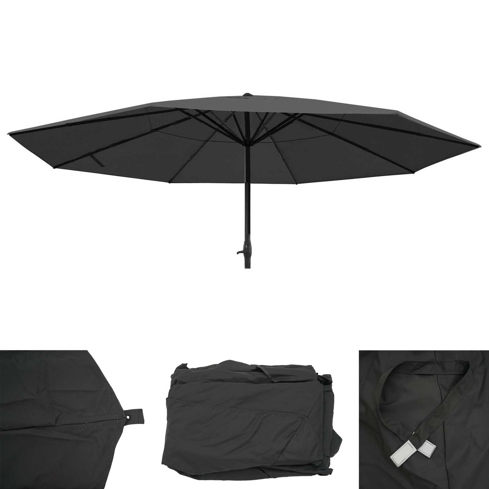 Bezug für Sonnenschirm Meran Pro, Gastronomie Marktschirm Ø 5m, Polyester