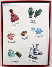New Unopened Box of 12 Holiday Christmas Cards Winter Wishes Collection