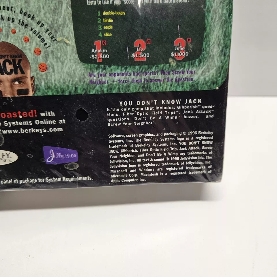 You Don’t Know Jack Sports Trivia Game (CD-ROM) New Sealed In Box CIB - Image 3 of 4