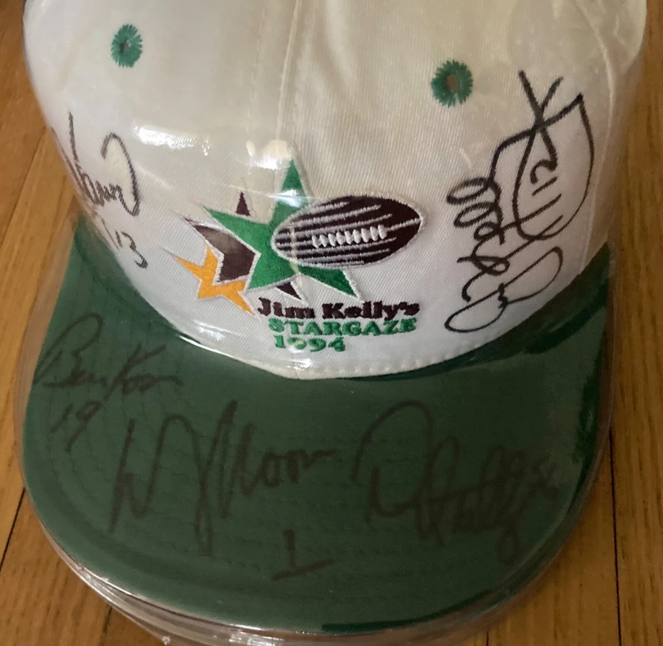 Jim Kelly Fundraiser  & HOF Hat Collection of 10 w/Signatures - Buffalo Bills - Image 3 of 4