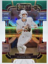 2023 Panini Select Concourse Clayton Tune RC Green & Yellow Prizm Die-Cut #2