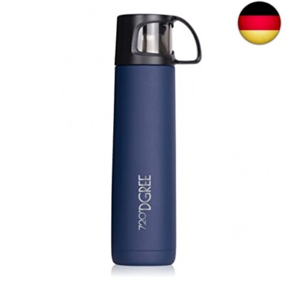 720°DGREE Thermoskanne mit Becher 700ml ?Follow? - 3 Größen, 12h Heiß, 24h Kalt,