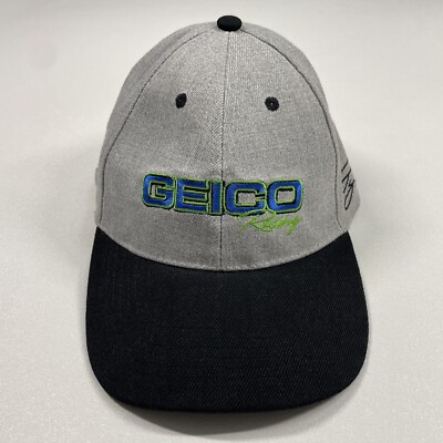 Geico Racing Hat Cap Men's Gray Black Snapback #13 Ty Dillon