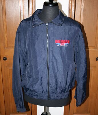 VTG IRON EAGLE III ACES Movie Promo Windbreaker Jacket Coat L /XL New Line Home
