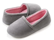 Women's Lovely Slippers Memory Foam Super Cozy Loafer House Shoes Closed Back