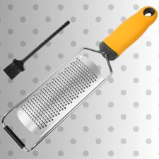 Stainless Steel Cheese & Citrus Zester - Premium Lemon Grater Kitchen Tool