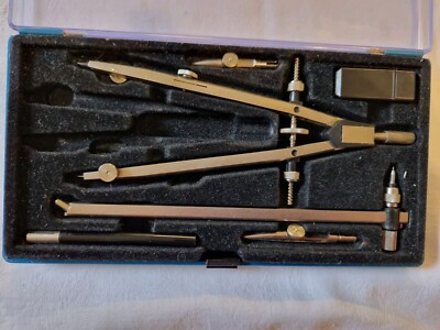 Vintage Staedtler Mars Superbow Technical Drawing Compass Set - Missing Parts