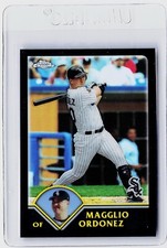 2003 TOPPS CHROME BLACK REFRACTOR #5 - MAGGLIO ORDONEZ  #ED 012/199