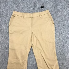 Edwards Pants Womens Size 4 UL Regular Waist Flat Front Khaki Straight Stretch