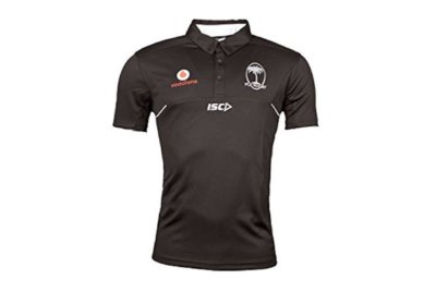 Fiji Rugby Union Black/White Polo Shirt 