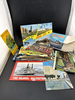 Random 120+ Vintage Postcard Lot - Early c1900's to 1970's Mixed Variety