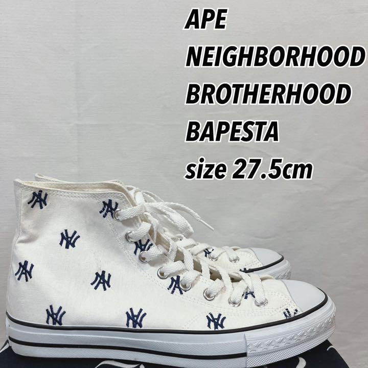 A BATHING APE Bapesta Sneaker Shoes White US9.5 Used from Japan | eBay