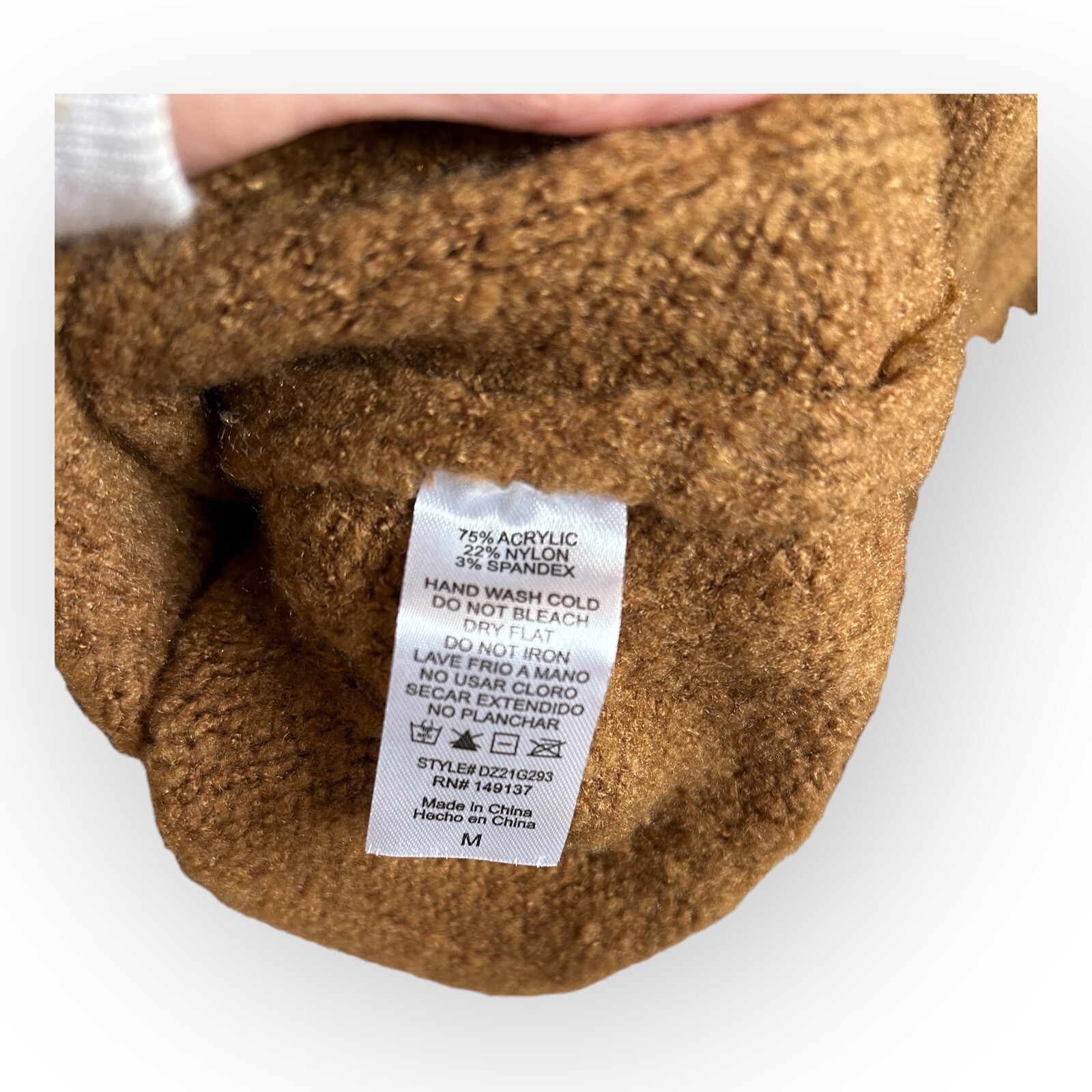 Double Zero Brown Distressed Cropped Button Cardi… - image 5