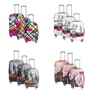 4 wheel hard shell cabin suitcase