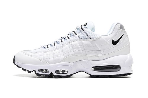 Nike Air Max 95 OG Neon Retro White Black sport Comfortable Running Men's Shoes - Picture 2 of 5