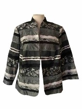 Y2k Grannycore R&K Originals Jacket Black Size 16W 3/4 Sleeve Coat