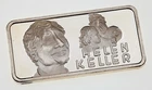 1975 The Hamilton Mint Art Bar 1 oz. Silver Bar of HELEN KELLER