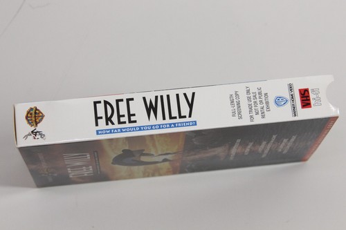 Free Willy VHS Screening Copy Full Length Warner Brother 1993 PG VG+ - Picture 3 of 7