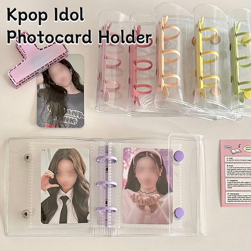 A8 Binder Photocard Holder Kpop Idol Card Collect Book Shell PVC