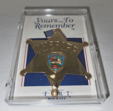 Virginia Fort Collectable Sheriff's Badge  (set of 3 )