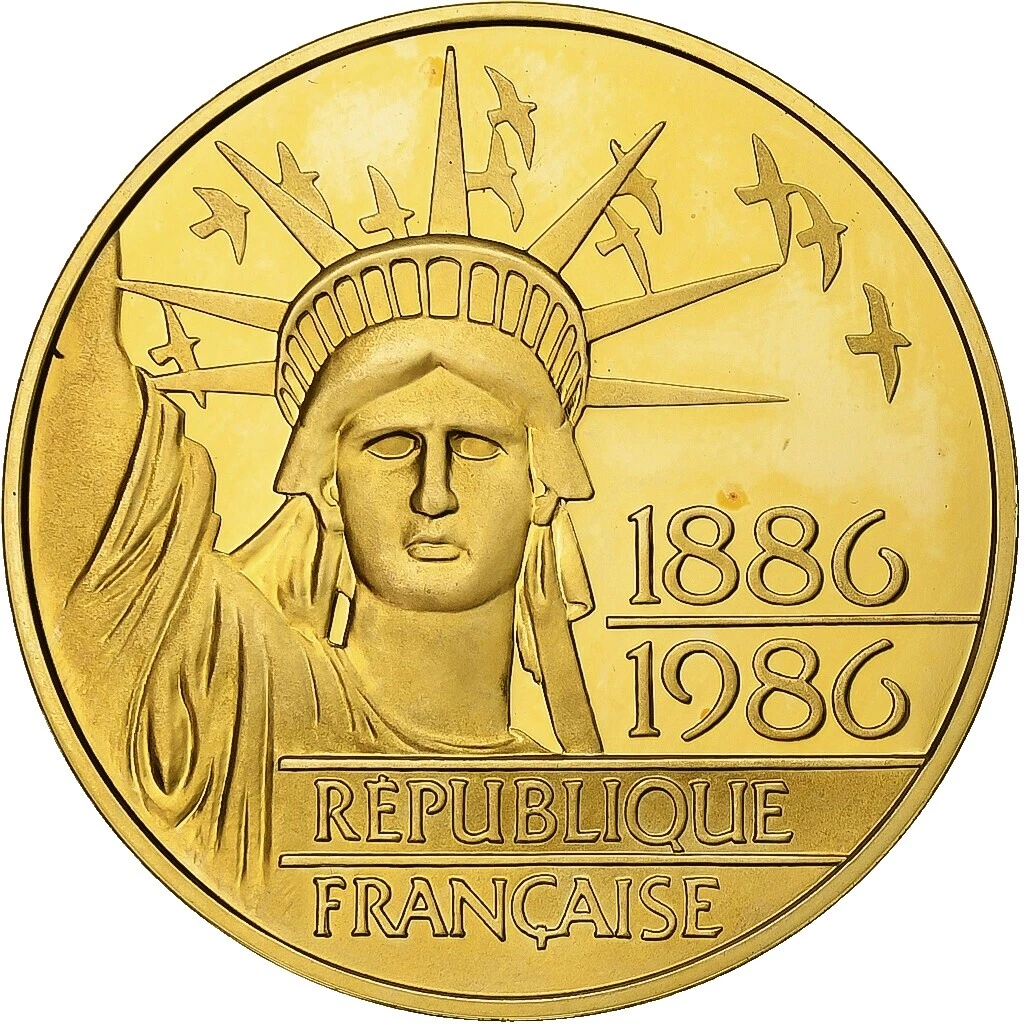 Monedas de oro de 1986 francés