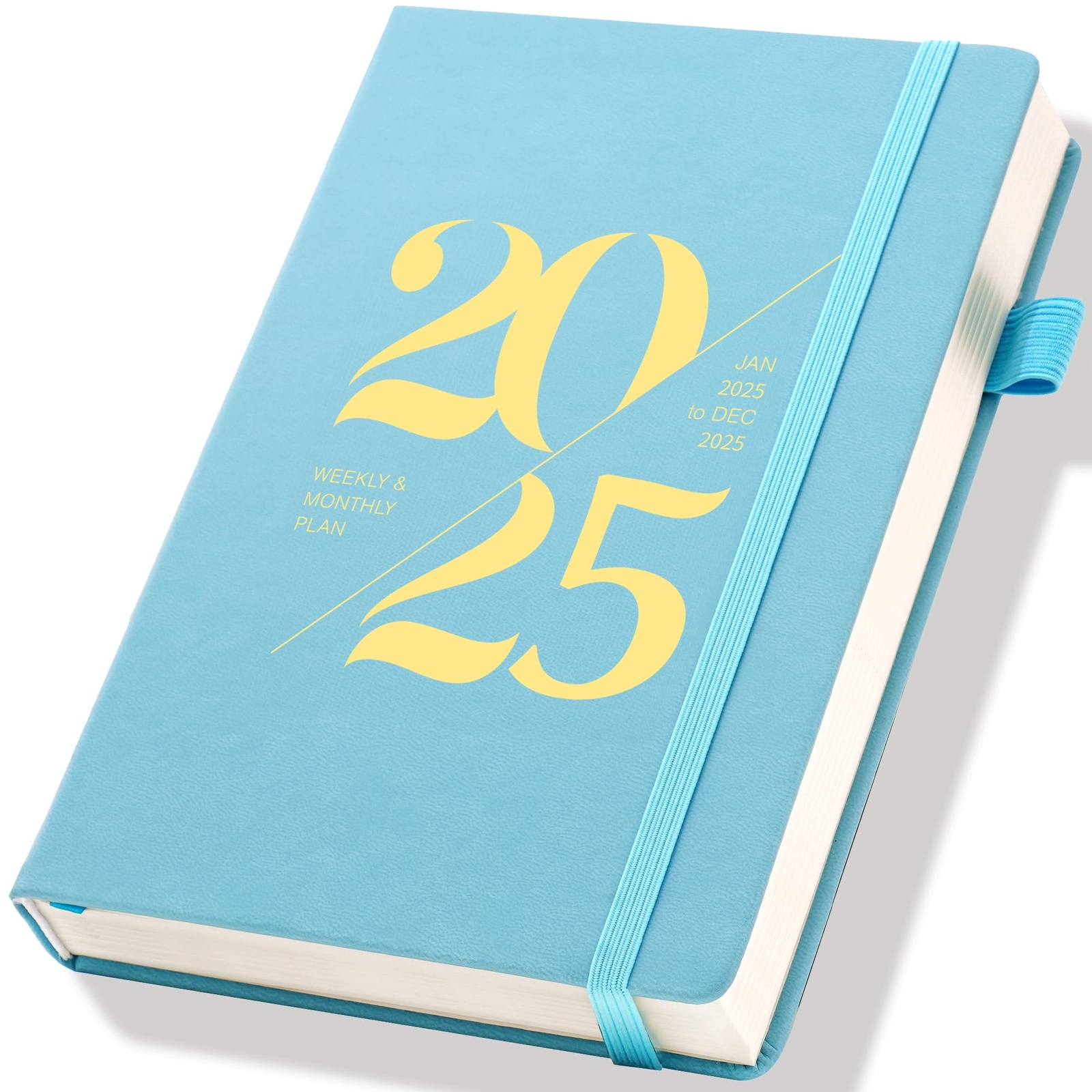 CAGIE 2025 Planner Weekly and Monthly Leather 2025 Calendar 12 Monthly Planne...