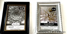 Special Moments Photo Frame 4x6" Silver or Black Wall Mount or Easel Back NWT
