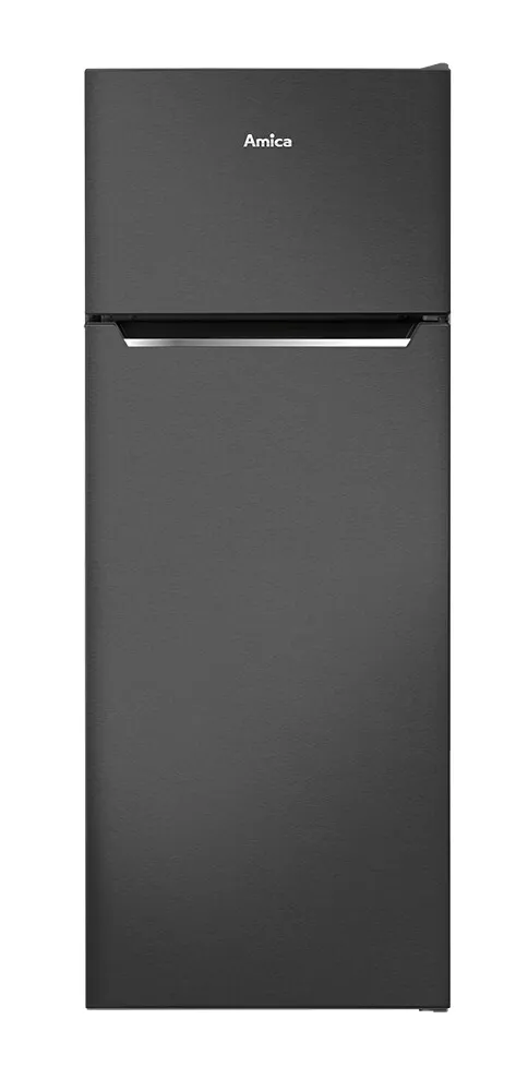 Amica | Kühlschrank schwarze Edelstahloptik 144cm 211L Kühl-Gefrierkombination eBay