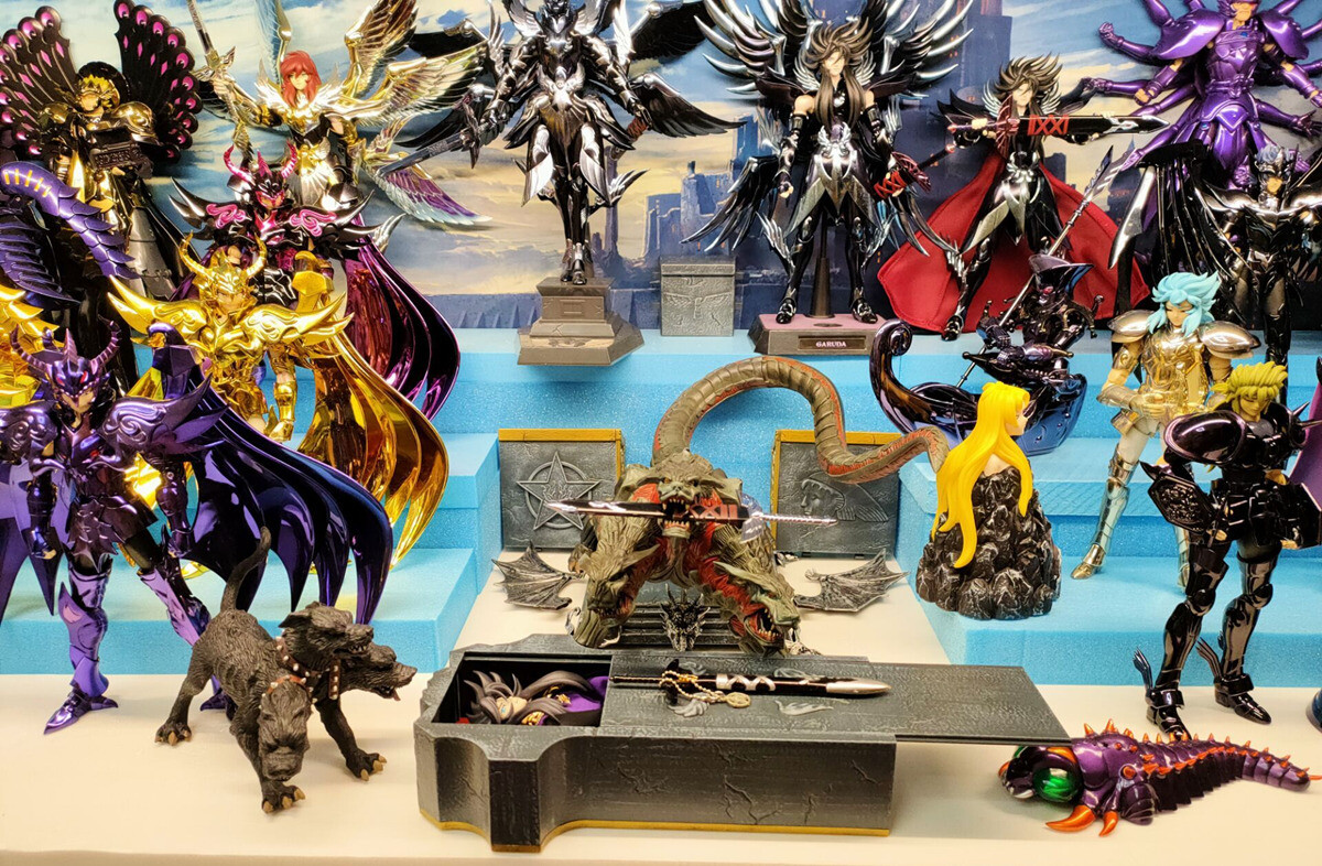 SD Temple model Saint Seiya Cloth Myth Hades Shun coffin throne