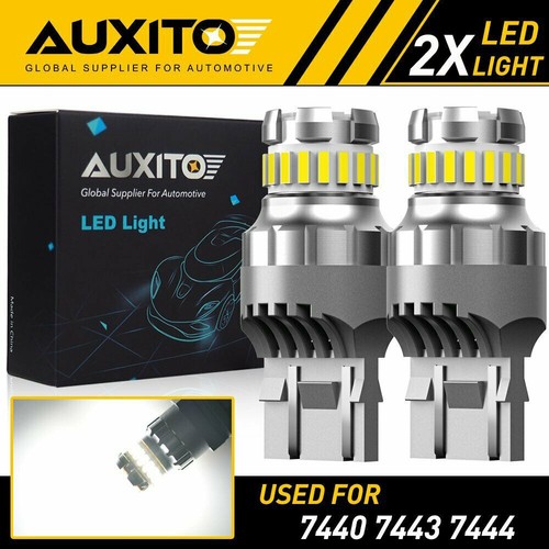 AUXITO 2x White 1157 23SMD Tail Brake Stop Backup LED Reverse Light Bulb Canbus