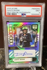 2025 Panini Score Dante Moore Next Era NIL Auto RC Oregon Ducks PSA 9 NEN-DMO