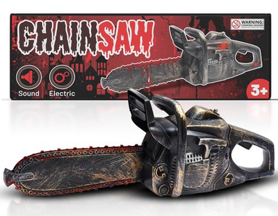 #ad 16 Bloody Rusty Electric Chainsaw Battery Operated Chainsaw Massacre Role $40.87