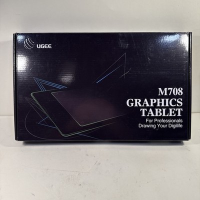 Ugee M708 Graphic Drawing Tablet, 10x6 in - Black (FBA_UG-M708-US)