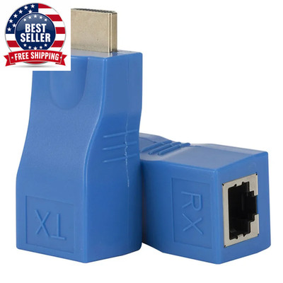 HD 4K 1080P Hdmi-Compatible Extender RJ45 Ports Network 30M Hdmi-Compatible to R