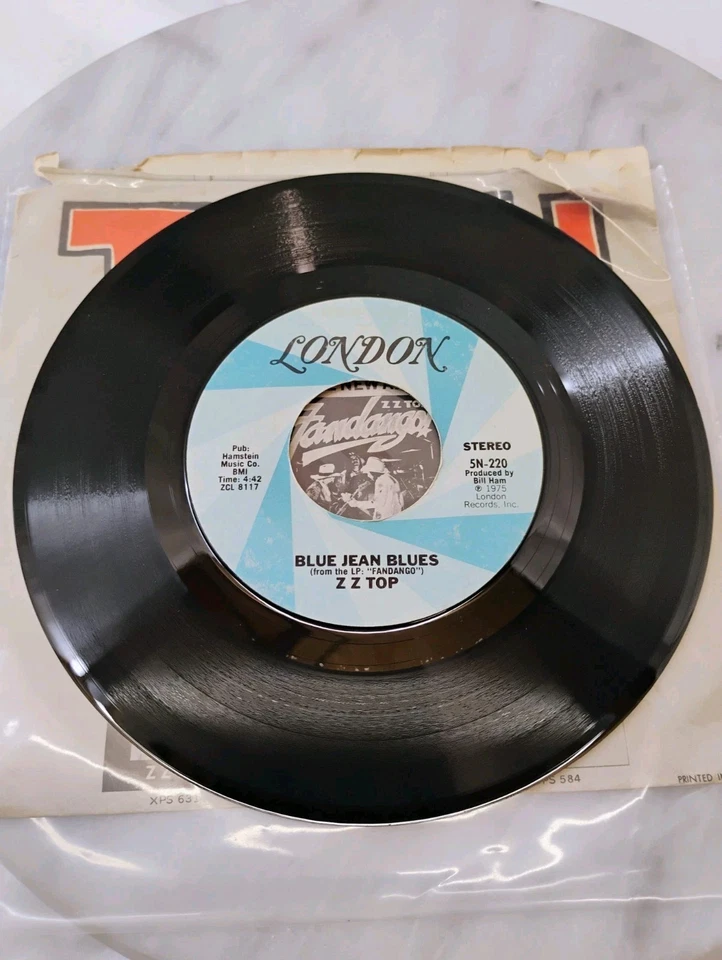 Vintage Rock 45 ZZ TOP Tush LONDON VG++ picture sleeve In Plastic Sleeve Foto 3 de 4
