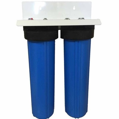 20-inch 2 Stage Big Blue Whole House Filter with Radial Flow Carbon &...