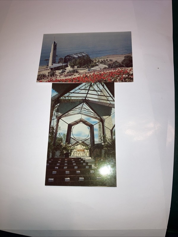 Wayfarers Chapel Postcards Potugese Bend California Lot of 2 Unposted