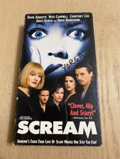 Scream VHS, 1997 Wes Craven Horror Courtney Cox, David Arquette Slasher Scary