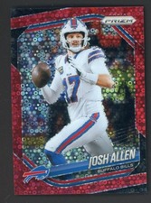 2025 Panini Prizm No Huddle Red #167 Josh Allen Buffalo Bills 86/99