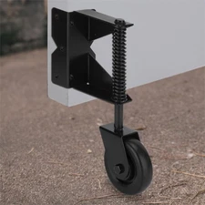 SANKINS Spring Loaded Gate Caster for Wooden Gate PVC Fence, Heavy Duty Gate ...