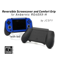 Felt Anbernic RG40XX-H Grip 2-in-1 Reversible Screen Cover & Thick Comfort JCSFY