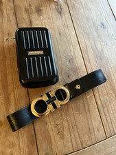 Large Buckle SALVATORE FERRAGAMO Black Gold L...