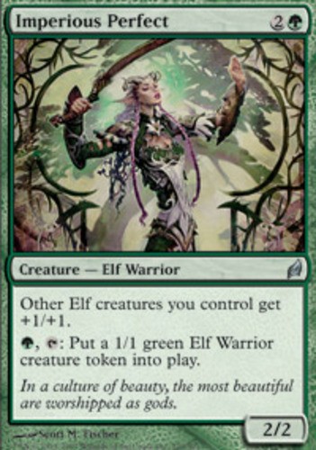MTG Imperious Perfect, Lorwyn, Heavily Played, English