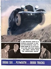 1934 Ad Dodge Cars & Trucks 4 Door Sedan & Special 121 Brougham 4 Pages