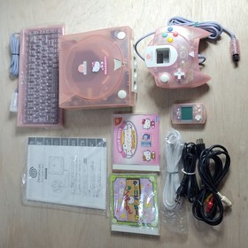 Sega Dreamcast Hello Kitty Pink Console Complete CIB Near Mint Japan　kawaii
